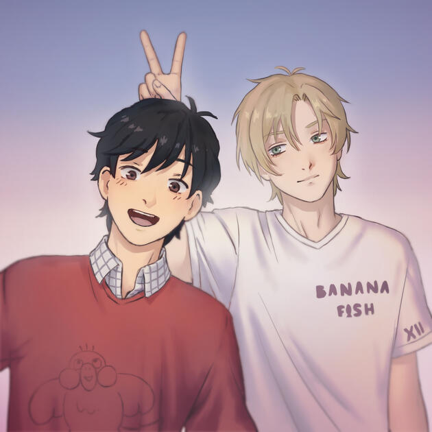 Banana Fish Fanart - Ash and Eiji